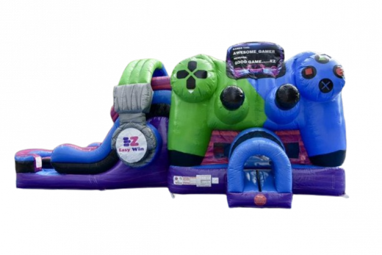 Game Zone Double Lane Bounce Water Slide