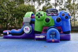 Game Zone Double Lane Bounce Water Slide