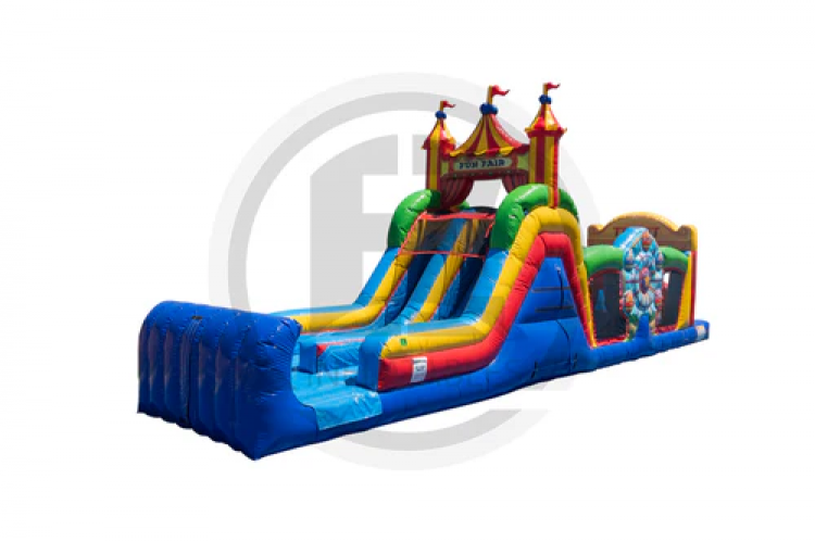 47' Carnival Obstacle Water Slide